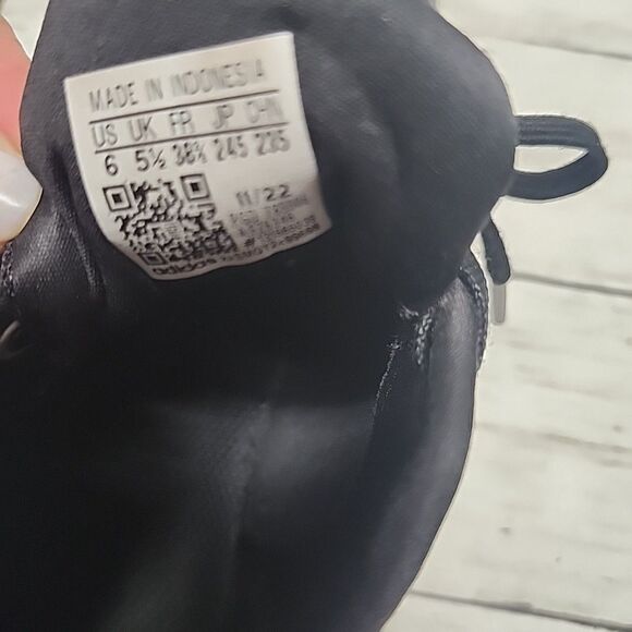 adidas RapidaSport Leopard Print Running Shoe Black Gold Metallic Women’s Size 6 - Picture 4 of 9